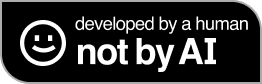 Developed by a human, not by AI badge